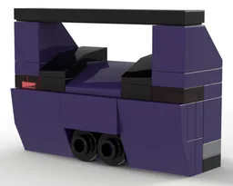 60408 purple muscle car rear bumper 2