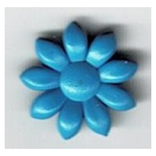 Lego Belville / Scala, Plant Flower with 9 Petals Type 2 / Medium Blue