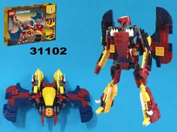 Transformer Batwing (Batman 1989) using LEGO 31102