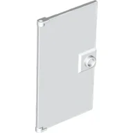 Door 1 x 4 x 6 Smooth with Chamfered Handle Plinth / White