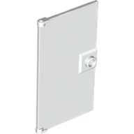 Lego Door 1 x 4 x 6 Smooth with Chamfered Handle Plinth / White