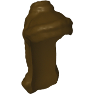 Lego Hair Long and Half Braided / Dark Brown