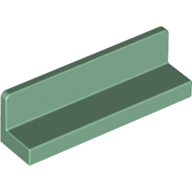 Lego Panel 1 x 4 x 1 with Rounded Corners [Thick Wall] / Sand Green