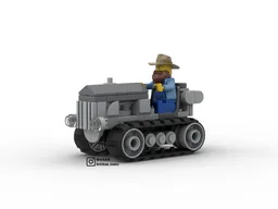 Old crawler tractor