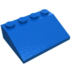 Brick Sloped 33° 3 x 4 / Blue