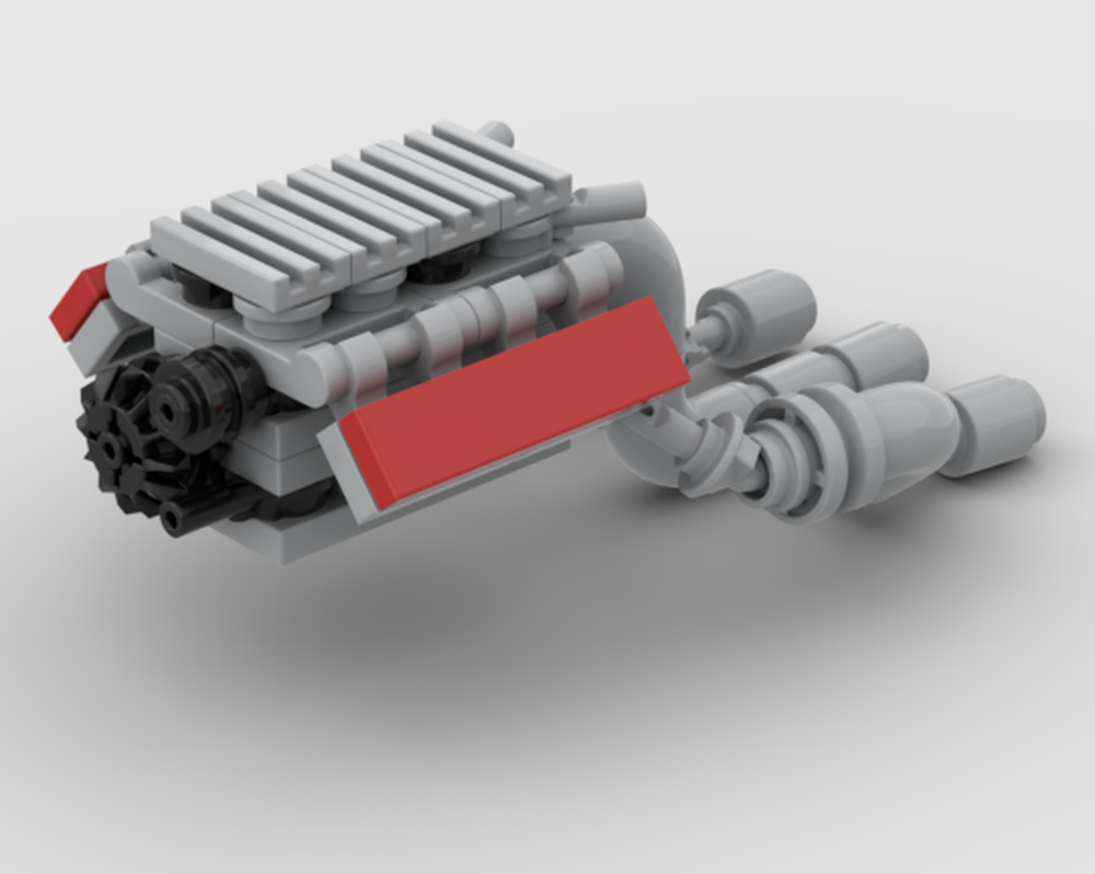 Lego 2.9L Twin Turbo V8 from Ferriri F40