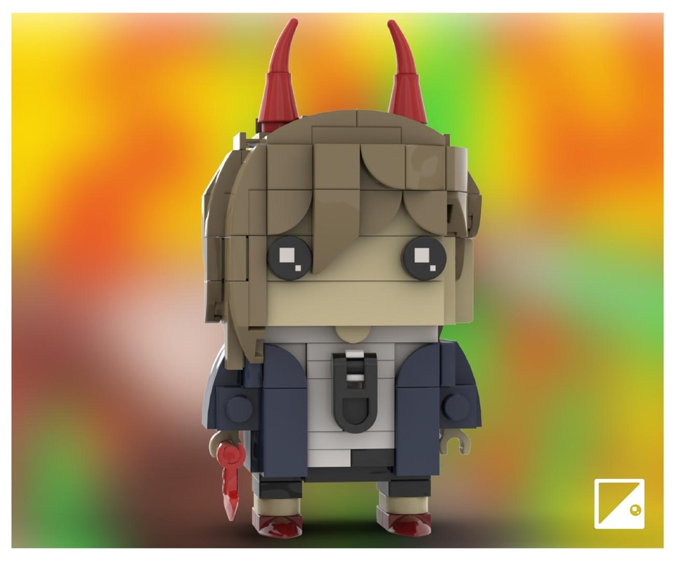 Lego Chainsaw Man LEGO Brickheadz MOC ~ Power