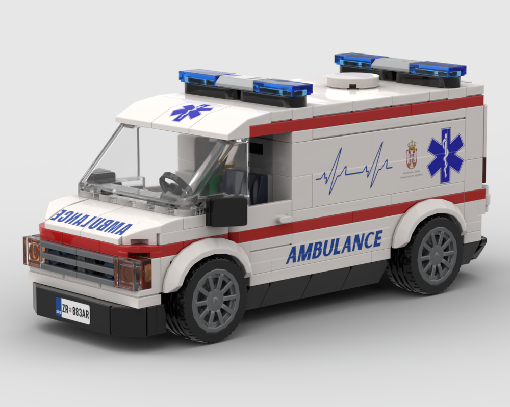 Lego Serbian Emergency Medical Service Ambulance