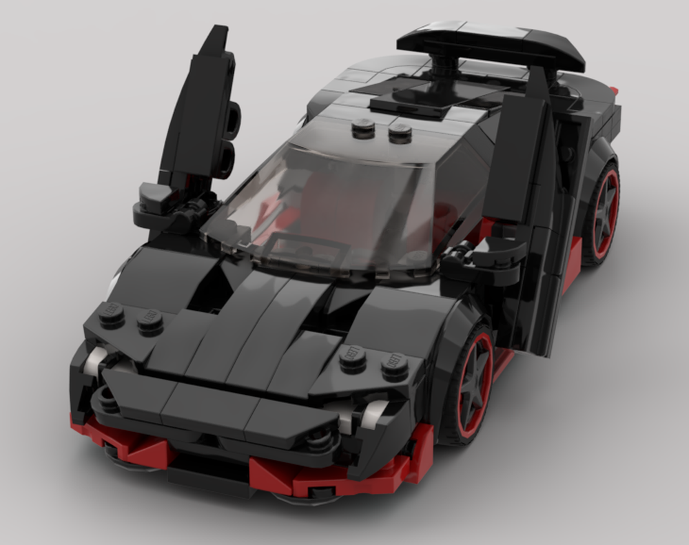 Lego Lamborghini Centenario Lego MOC Supercar Hypercar Speed Champions Opening Doors & Engine Cover!!!