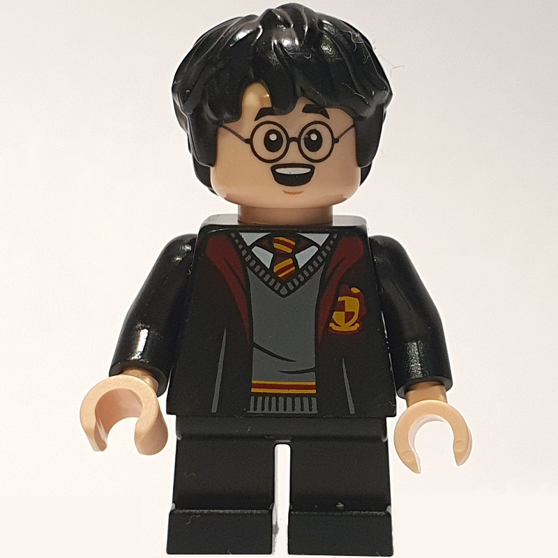Lego Harry Potter, Gryffindor Robes Open, Short Legs (28621 Head)