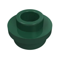 Plate Round 1 x 1 with Open Stud / Dark Green