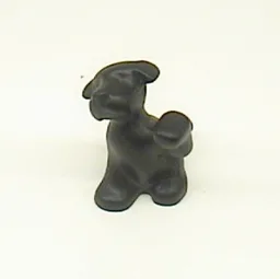 Animal, Dog, Raised Paw [Plain] / Black