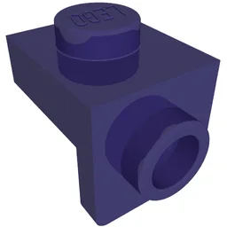Bracket 1 x 1 - 1 x 1 / Dark Purple