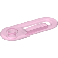 Lego Clikits Paper Clip / Hair Clip, 1 Hole / Trans-Pink