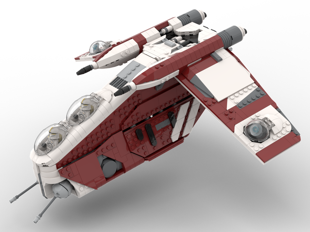Lego Coruscant Guard Gunship MOC (ver. 3.1 Clone Wars Gunship)