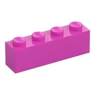 Brick 1 x 4 / Dark Pink