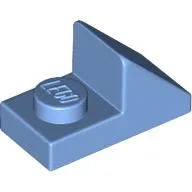 Brick Sloped 45° 2 x 1 with 2/3 Cutout [New Version] / Medium Blue