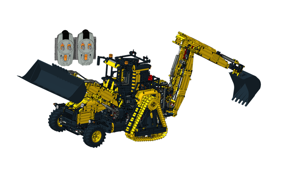 Lego Super Heavy Backhoe Loader (Power Functions version) v1.1