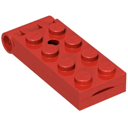 Hinge Plate 2 x 5 with Large Hole [Complete Assembly] / Red