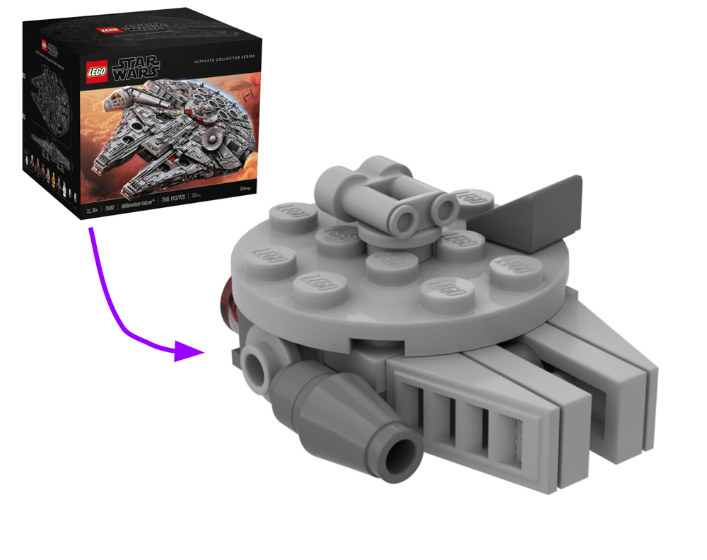Lego Micro UCS Millennium Falcon 75192 Alt