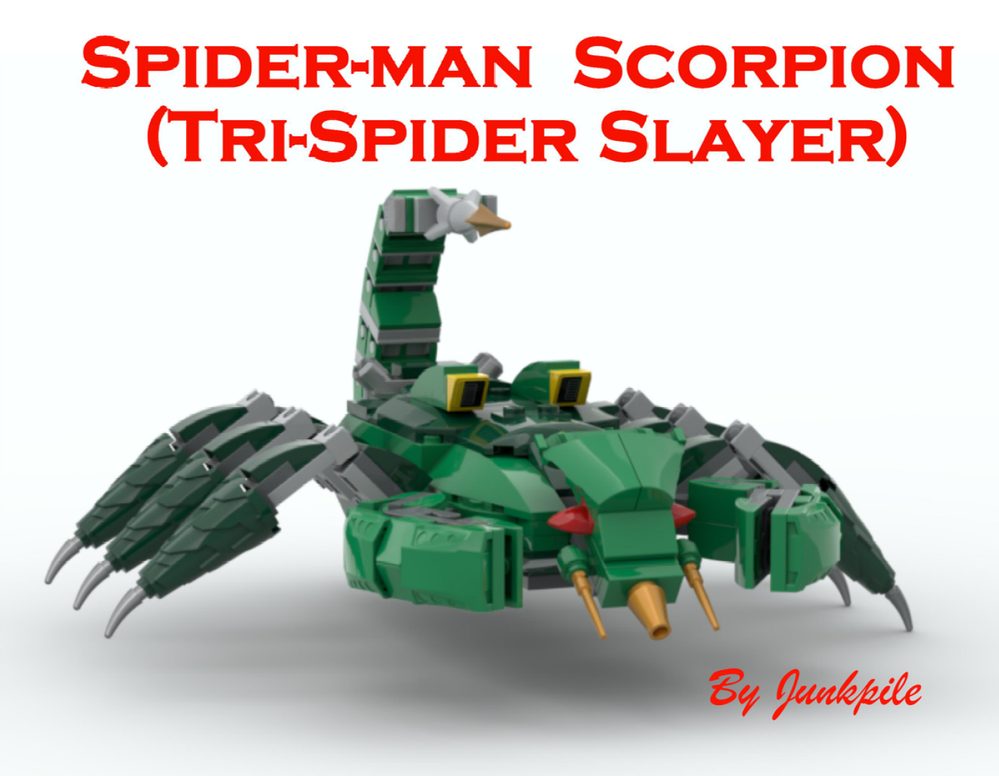Lego Marvel Spider-Man Scorpion Spider-Slayer from 90's Tri-Spider Slayer bot 3