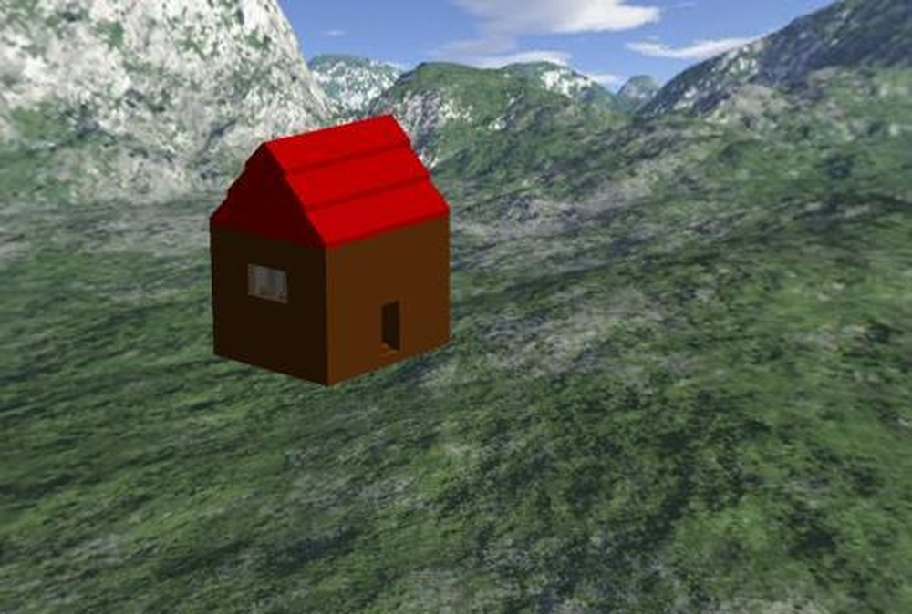 Lego Log Cabin