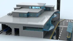 Large modern train station