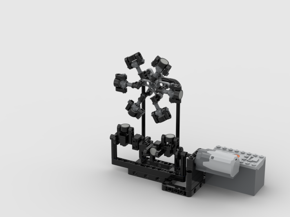 Lego Magnetic Worm Gear (Motorised Version)
