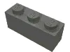 Brick 1 x 3 / Dark Bluish Gray
