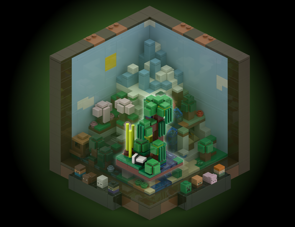 Lego Jungle expansion biome for the "21265-1 The Crafting Table" set