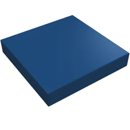 Tile 2 x 2 with Groove / Dark Blue