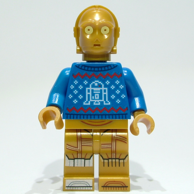 Lego C-3PO, Blue Holiday Sweater