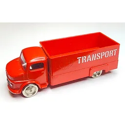 HO Scale Mercedes Box Truck with 'TRANSPORT' Print / Red