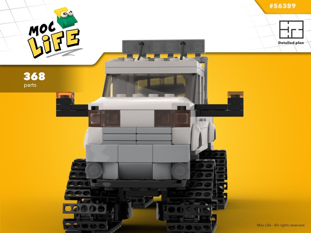 Lego Ram 1500 quad cab long bed wheels tracks