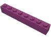Brick 1 x 8 / Magenta