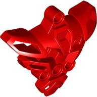 Lego Large Figure Skeletal, Torso with 6 Holes (Matoran) / Red