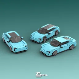 Porsche Taycan 3in1 (Saloon, Cross Turismo, Sport Turismo) - Medium Azure