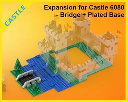 Classic Castle Expansion - 6080 - Bridge + Plated Base