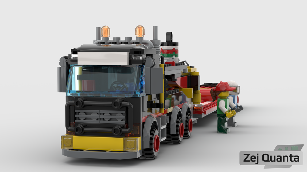 Lego MOC | City | Heavy Load Transport Truck