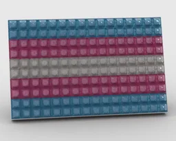 Studded Trans Flag with stand