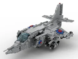 British plane Harrier Gr3 lego minifigure scale