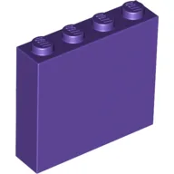 Brick 1 x 4 x 3 / Dark Purple