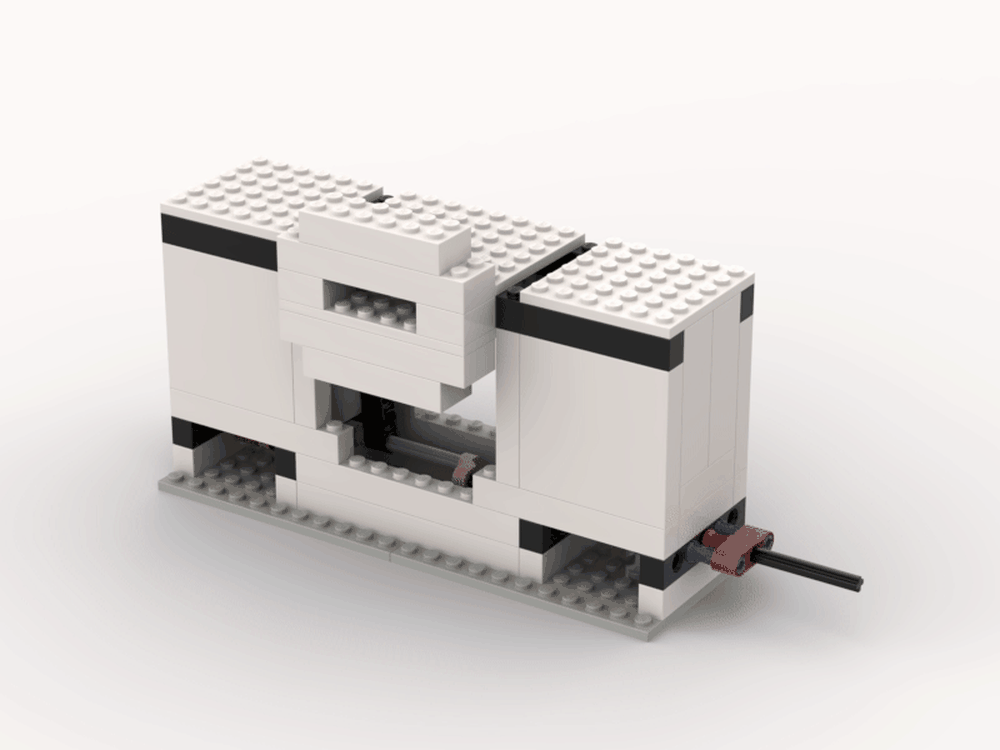 Lego inline 2 cylininder vacuum engine