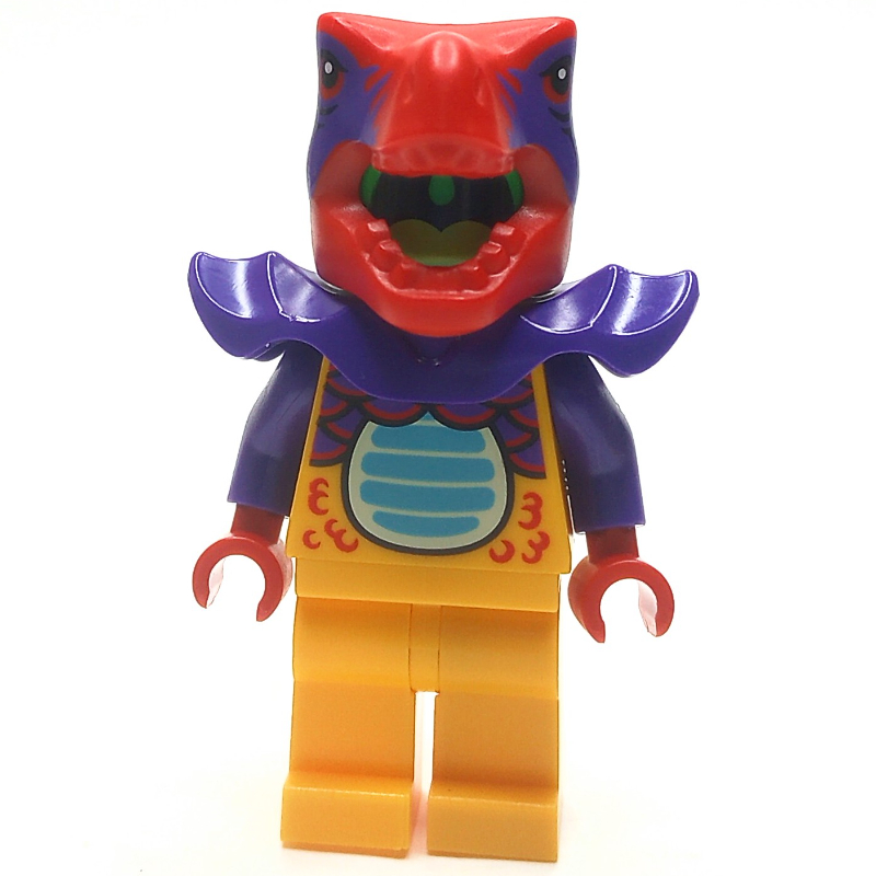 Lego Dinosaur Suit Guy, Bright Light Orange and Red