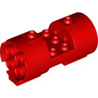 Lego Cylinder 3 x 6 x 2 2/3 Horizontal Hollow Studs / Red