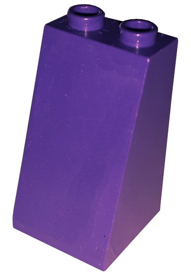 Lego Slope 75 2 x 2 x 3 - Hollow Studs / Dark Purple