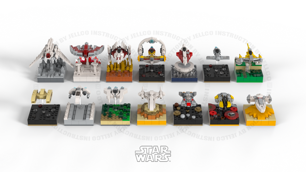 Lego Ultramicro Diorama: Starfighters & Spaceship : Newly added spaceship Pakage