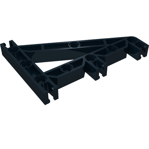 Lego Znap Beam 9, 8 Holes, Triangular / Black
