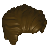 Lego Hair Swept Left Tousled [Plain] / Dark Brown