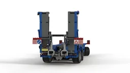 4 Axle Low Loader Trailer Arocs Scale with PoweredUp